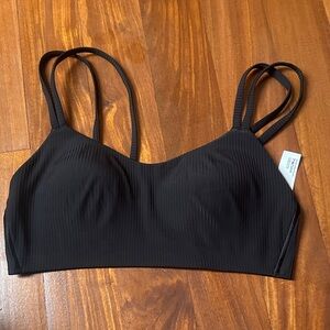 lululemon athletica Black Ribbed Like a Cloud Bra